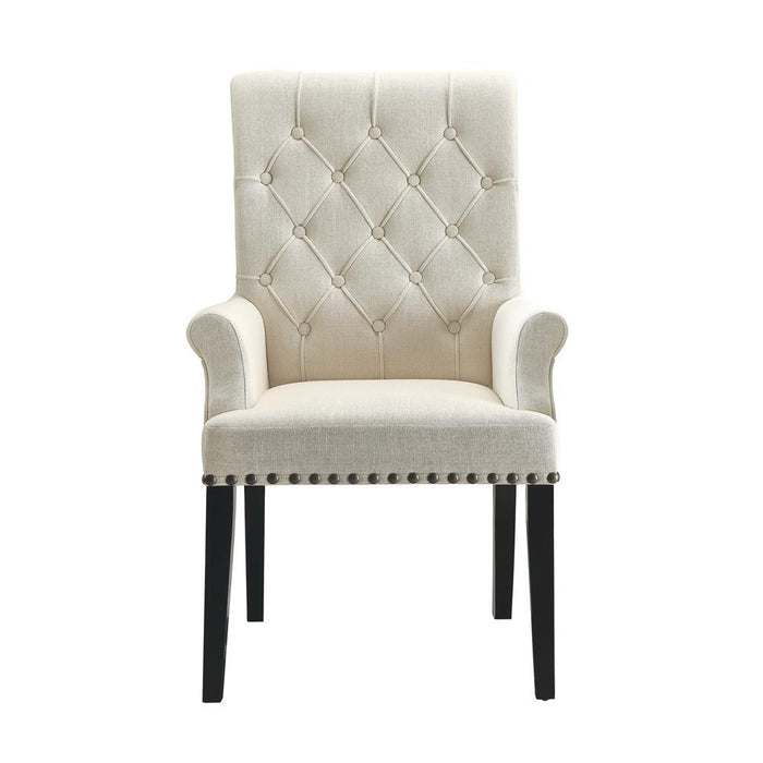 Alana Tufted Back Upholstered Arm Chair Beige - Imperial Furniture (Las Vegas, NV) - Multi Location