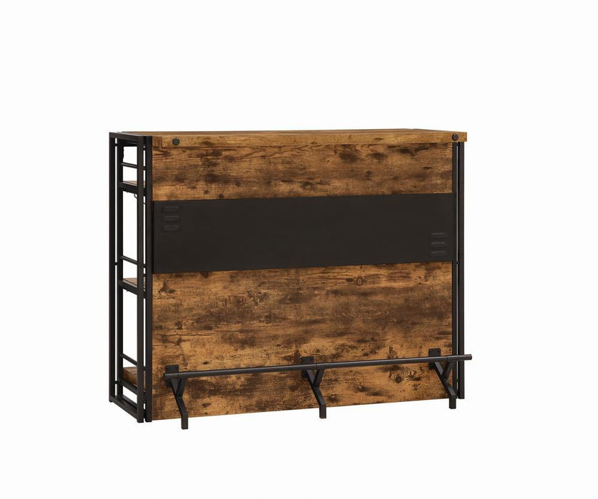 Renaldi Bar Unit with Stemware Rack Antique Nutmeg - Imperial Furniture (Las Vegas, NV) - Multi Location