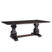Parkins Double Pedestals Dining Table Rustic Espresso - Imperial Furniture (Las Vegas, NV) - Multi Location