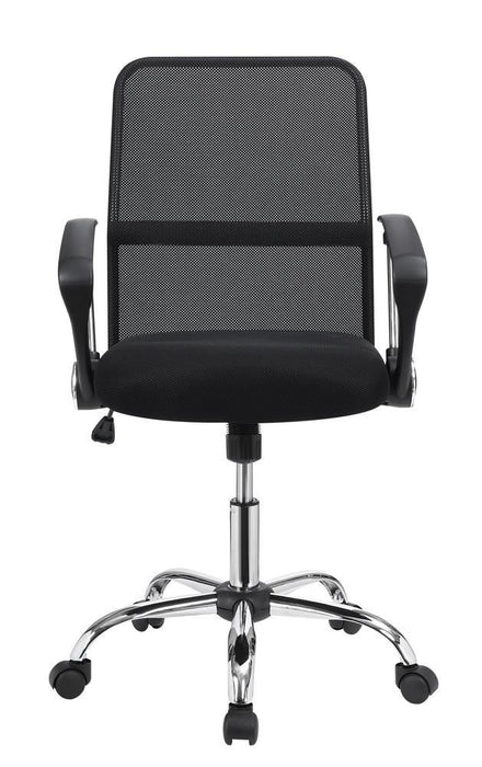 Gerta Office Chair with Mesh Backrest Black and Chrome - Imperial Furniture (Las Vegas, NV) - Multi Location