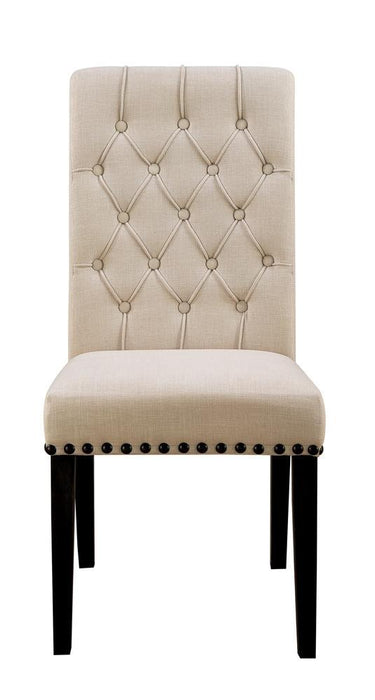 Alana Upholstered Side Chairs Beige and Smokey Black (Set of 2) - Imperial Furniture (Las Vegas, NV) - Multi Location