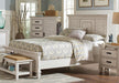 Franco Eastern King & Queen Panel Bed Antique White & Oak - Imperial Furniture (Las Vegas, NV) - Multi Location