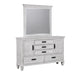 Franco Rectangular Dresser Mirror Antique White - Imperial Furniture (Las Vegas, NV) - Multi Location