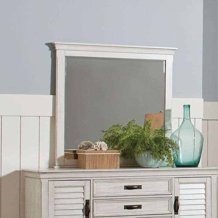 Franco Rectangular Dresser Mirror Antique White - Imperial Furniture (Las Vegas, NV) - Multi Location