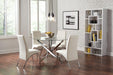 Beckham Round Dining Table Chrome and Clear - Imperial Furniture (Las Vegas, NV) - Multi Location