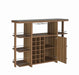 Evelio Bar Unit with Wine Bottle Storage Walnut - Imperial Furniture (Las Vegas, NV) - Multi Location