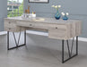 Analiese 4-drawer Writing Desk Grey Driftwood - Imperial Furniture (Las Vegas, NV) - Multi Location
