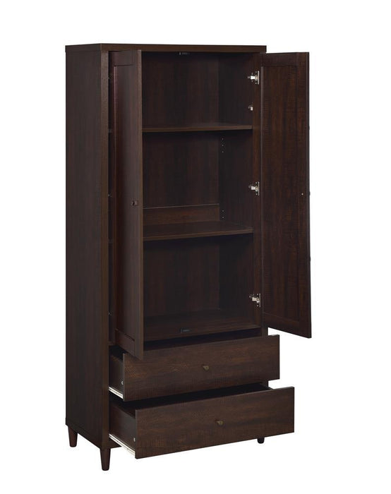 Wadeline 2-door Tall Accent Cabinet Rustic Tobacco - Imperial Furniture (Las Vegas, NV) - Multi Location