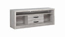 Burke 2-drawer TV Console Grey Driftwood - Imperial Furniture (Las Vegas, NV) - Multi Location