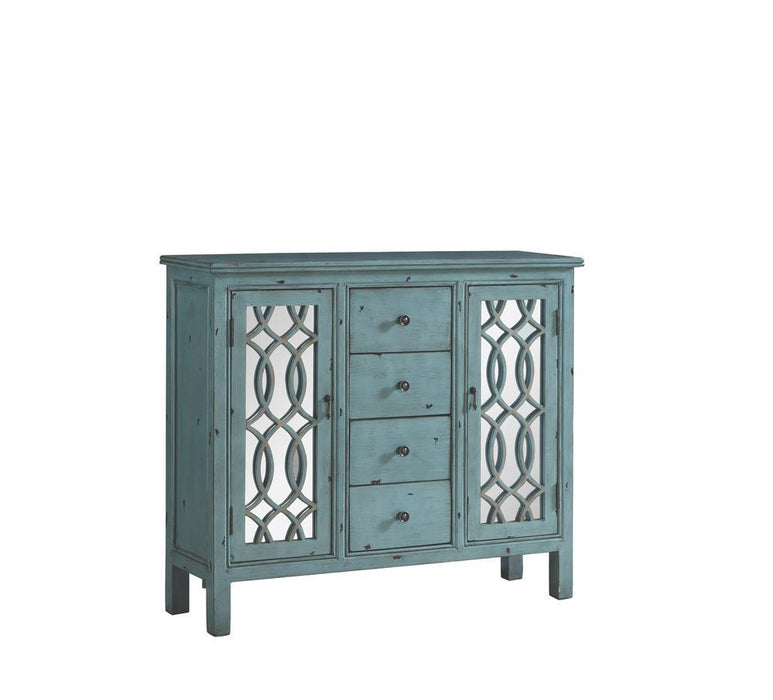 Rue 4-drawer Accent Cabinet Antique Blue - Imperial Furniture (Las Vegas, NV) - Multi Location