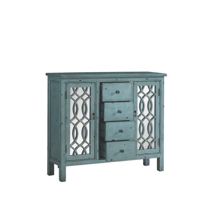 Rue 4-drawer Accent Cabinet Antique Blue - Imperial Furniture (Las Vegas, NV) - Multi Location