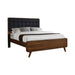 Robyn California King, E.King, & Queen Bed with Upholstered Headboard Dark Walnut - Imperial Furniture (Las Vegas, NV) - Multi Location