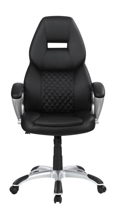 Bruce Adjustable Height Office Chair Black and Silver - Imperial Furniture (Las Vegas, NV) - Multi Location