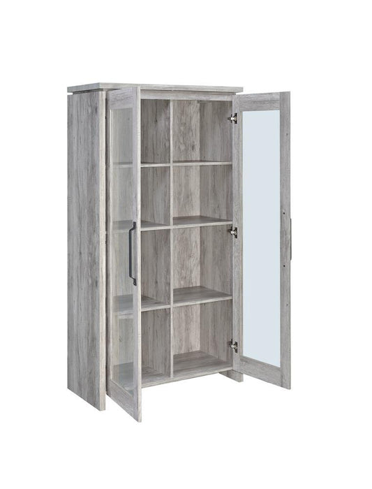 Alejo 2-door Tall Cabinet Grey Driftwood - Imperial Furniture (Las Vegas, NV) - Multi Location