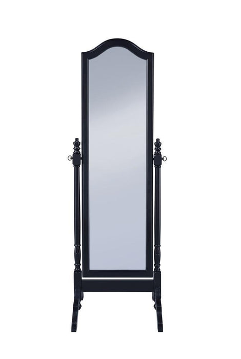Cabot Rectangular Cheval Mirror with Arched Top Black - Imperial Furniture (Las Vegas, NV) - Multi Location