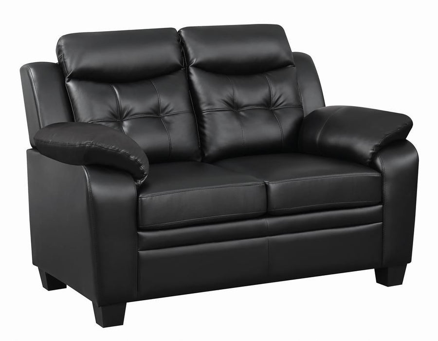 Finley Tufted Upholstered Loveseat Black - Imperial Furniture (Las Vegas, NV) - Multi Location