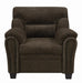 Clementine Upholstered Chair with Nailhead Trim Brown - Imperial Furniture (Las Vegas, NV) - Multi Location