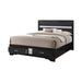 Miranda California King. E.King, & Queen 2-drawer Storage Bed Black & White - Imperial Furniture (Las Vegas, NV) - Multi Location