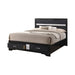 Miranda California King. E.King, & Queen 2-drawer Storage Bed Black & White - Imperial Furniture (Las Vegas, NV) - Multi Location