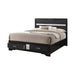Miranda California King. E.King, & Queen 2-drawer Storage Bed Black & White - Imperial Furniture (Las Vegas, NV) - Multi Location