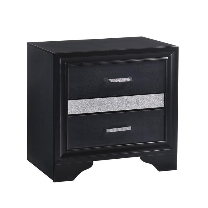 Miranda 2-drawer Nightstand Tray Black - Imperial Furniture (Las Vegas, NV) - Multi Location