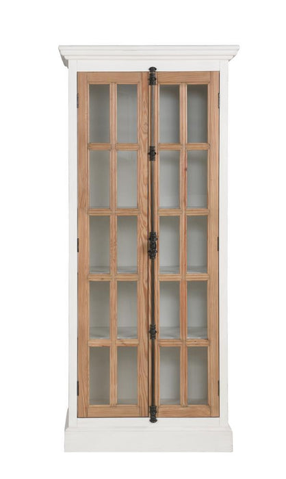 Tammi 2-door Tall Cabinet Antique White and Brown - Imperial Furniture (Las Vegas, NV) - Multi Location