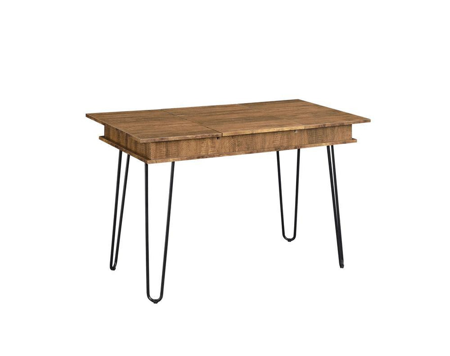 Sheeran Writing Desk with 4 Hidden Storages Rustic Amber - Imperial Furniture (Las Vegas, NV) - Multi Location