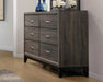 Watson 6-drawer Dresser Grey Oak and Black - Imperial Furniture (Las Vegas, NV) - Multi Location