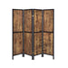 Deepika 4-panel Folding Screen Antique Nutmeg and Black - Imperial Furniture (Las Vegas, NV) - Multi Location
