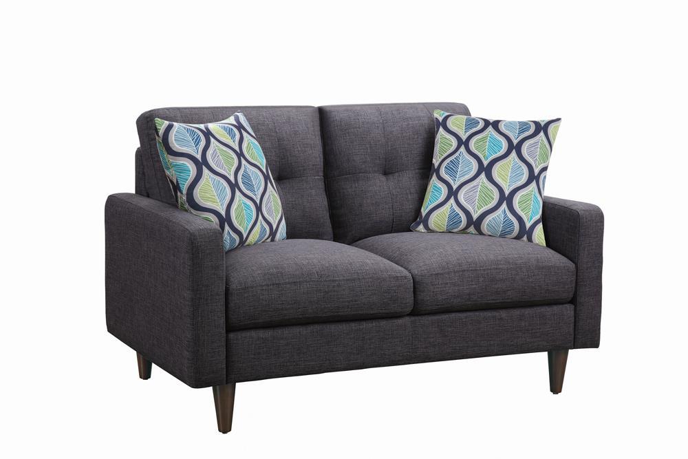 Watsonville Tufted Back Loveseat Grey - Imperial Furniture (Las Vegas, NV) - Multi Location