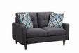 Watsonville Tufted Back Loveseat Grey - Imperial Furniture (Las Vegas, NV) - Multi Location