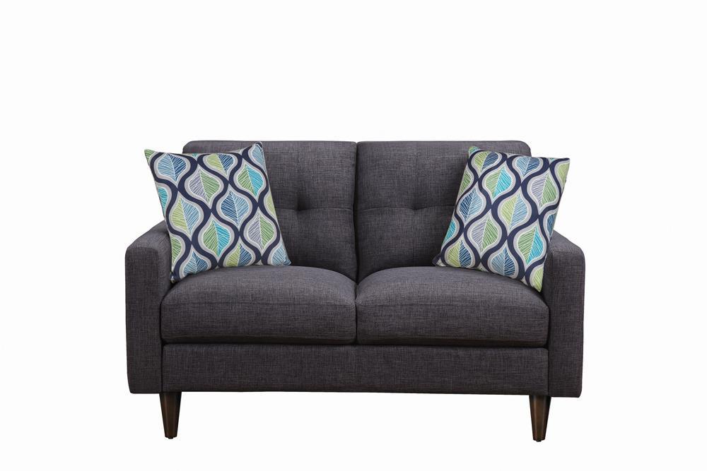 Watsonville Tufted Back Loveseat Grey - Imperial Furniture (Las Vegas, NV) - Multi Location