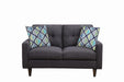 Watsonville Tufted Back Loveseat Grey - Imperial Furniture (Las Vegas, NV) - Multi Location
