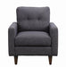 Watsonville Tufted Back Chair Grey - Imperial Furniture (Las Vegas, NV) - Multi Location