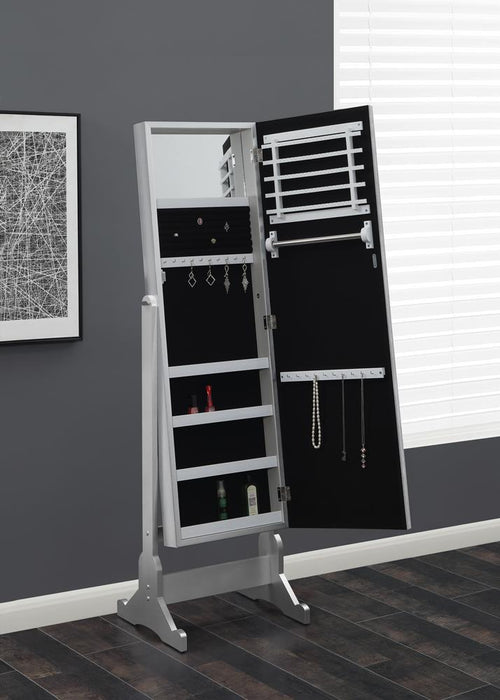 Moore Jewelry Cheval Mirror Silver - Imperial Furniture (Las Vegas, NV) - Multi Location
