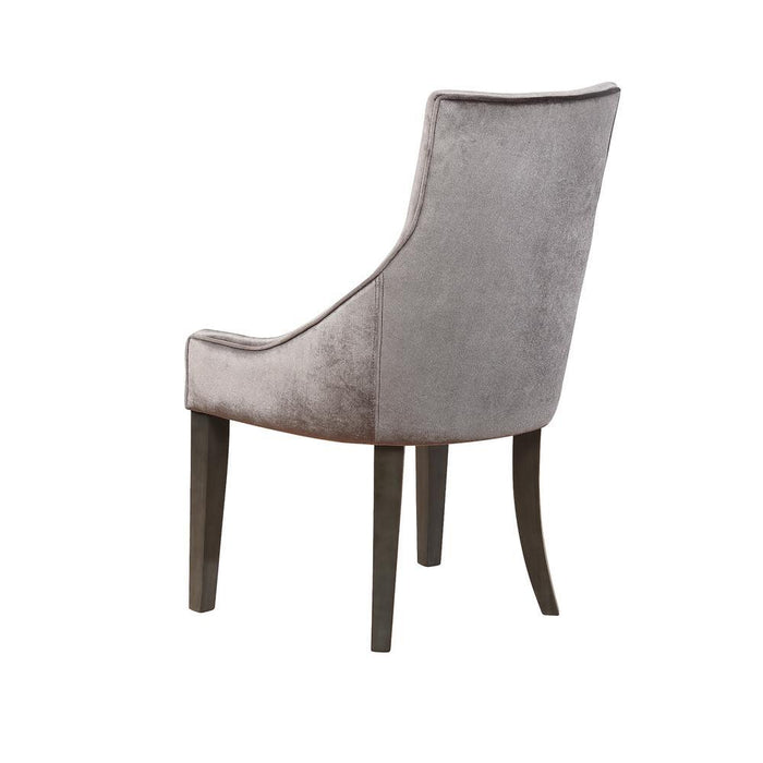 Phelps Upholstered Demi Wing Chairs Grey (Set of 2) - Imperial Furniture (Las Vegas, NV) - Multi Location