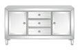 Leticia 3-drawer Accent Cabinet Silver - Imperial Furniture (Las Vegas, NV) - Multi Location