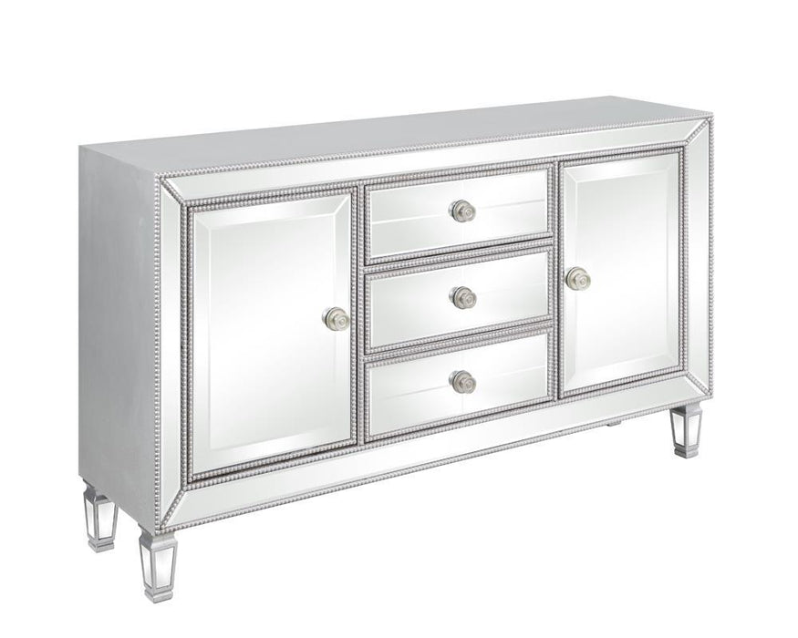 Leticia 3-drawer Accent Cabinet Silver - Imperial Furniture (Las Vegas, NV) - Multi Location