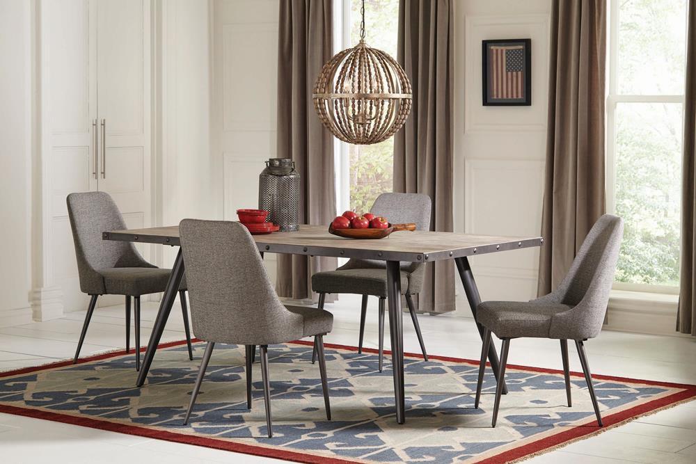 Alan Upholstered Dining Chairs Grey (Set of 2) - Imperial Furniture (Las Vegas, NV) - Multi Location