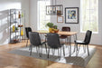 Sherman Rectangular Dining Table Natural Acacia and Matte Black - Imperial Furniture (Las Vegas, NV) - Multi Location