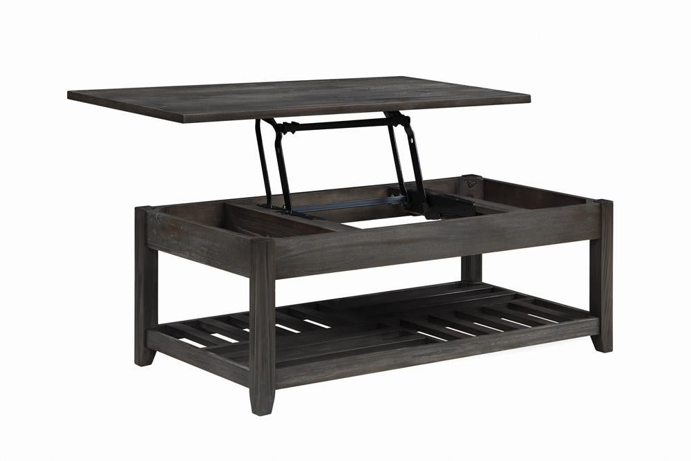 Cliffview Lift Top Coffee Table with Storage Cavities Grey - Imperial Furniture (Las Vegas, NV) - Multi Location