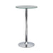 Abiline Glass Top Round Bar Table Chrome - Imperial Furniture (Las Vegas, NV) - Multi Location