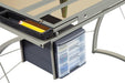 Melo 3-Drawer Drafting Desk Champagne - Imperial Furniture (Las Vegas, NV) - Multi Location