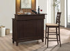 Gabriel Upholstered Counter Height Stools Cappuccino and Beige (Set of 2) - Imperial Furniture (Las Vegas, NV) - Multi Location