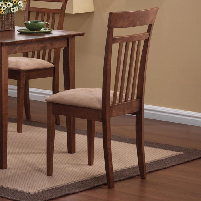 Robles 5-piece Dining Set Chestnut and Tan - Imperial Furniture (Las Vegas, NV) - Multi Location