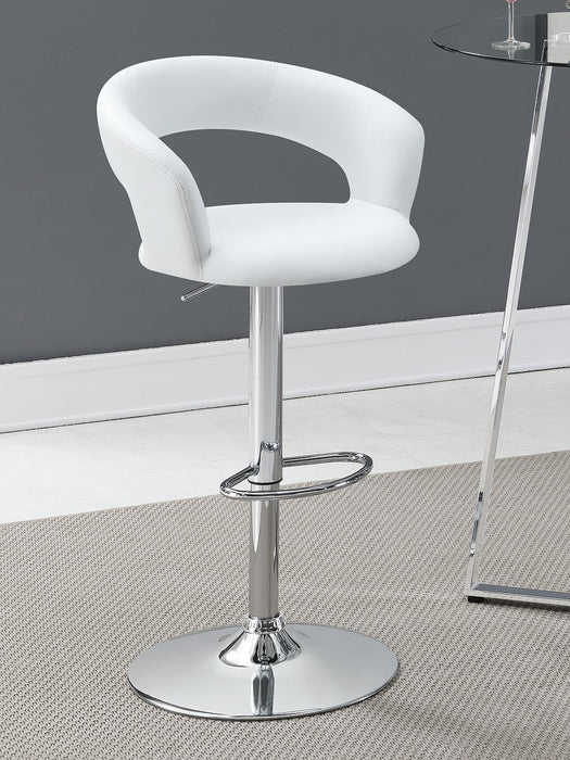 Barraza 29" Adjustable Height Bar Stool Black and Chrome - Imperial Furniture (Las Vegas, NV) - Multi Location