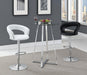 Barraza 29" Adjustable Height Bar Stool Black and Chrome - Imperial Furniture (Las Vegas, NV) - Multi Location