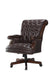Calloway Tufted Adjustable Height Office Chair Dark Brown - Imperial Furniture (Las Vegas, NV) - Multi Location