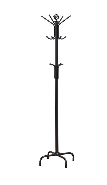 Collier 12-hook Coat Rack Black - Imperial Furniture (Las Vegas, NV) - Multi Location