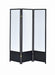 Calix 3-panel Folding Floor Screen Translucent and Black - Imperial Furniture (Las Vegas, NV) - Multi Location